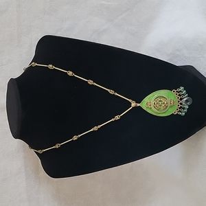 Gold & Green Necklace